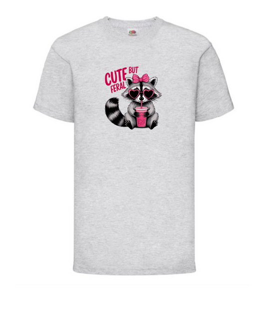 Cute But Feral (Girls T-Shirt)